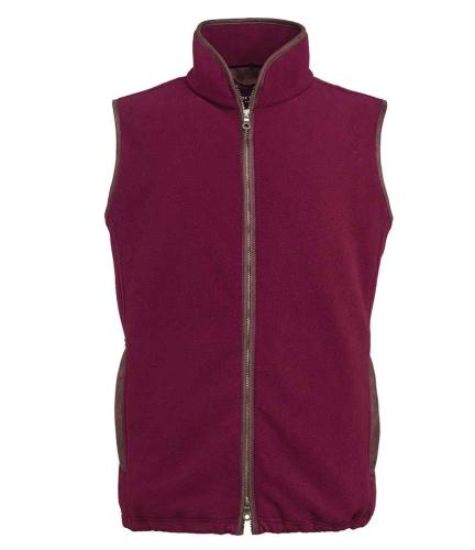 Brook Taverner Unisex Cincinatti Fleece Gilet - FIG - L